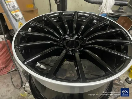 벤츠 GT43 AMG 휠수리 후 블랙실버 투톤 유광 휠도색 / 용인 처인구
