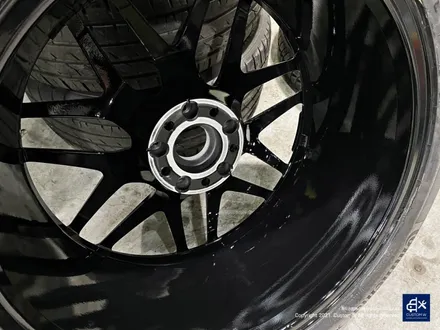 벤츠 G63 AMG G바겐 22인치 블랙 실버 투톤 유광 휠도색 / 용인 처인구