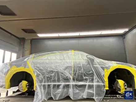 폭스바겐 아테온 블랙유광 휠도색 + 옐로우 캘리퍼 도색 / 용인 처인구