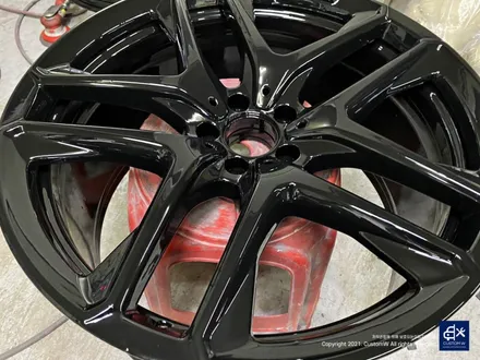 벤츠 GLE53 AMG 휠수리 후 블랙유광 휠도색 / 용인 처인구