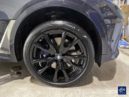 BMW X7 휠수리 후 블랙유광 휠도색 / 용인 처인구