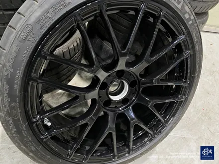벤츠 C63 AMG 휠수리 후 블랙유광 휠도색 / 용인 처인구