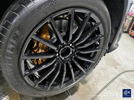 벤츠 GT43 AMG 휠수리 후 블랙유광 휠도색 / 용인 처인구