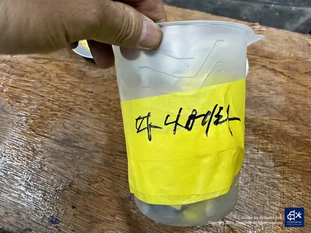 포르쉐 파나메라4 휠수리 후 블랙 실버 투톤 휠도색 + 레드 캘리퍼 도색 / 용인 처인구