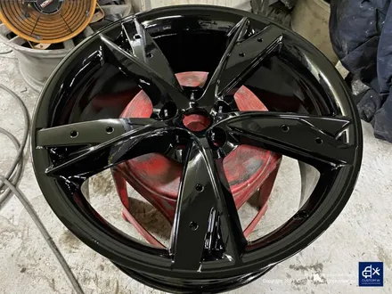 재규어 F타입(F-type) 휠수리 후 블랙유광 휠도색 / 용인 처인구