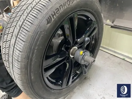 BMW F15 X5 30D 블랙 유광 휠도색 + 부식 제거 후, 캘리퍼 도색 허브 방청 코팅 작업까지_! / 용인 처인구