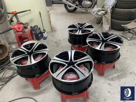 벤츠 W213 E300 18인치 휠 상처 수리 후, 다이아몬드 커팅 가공을 이용한 블랙 폴리시 휠 만들기_! / 용인 처인구