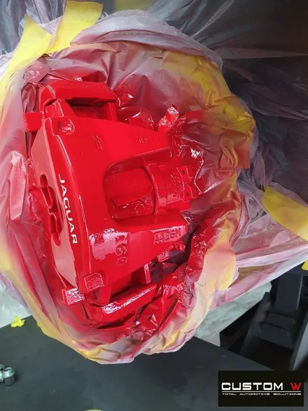 올바른 공정으로 재규어 F-Pace(F페이스) 블랙유광 휠 도색, 레드 캘리퍼 도색 작업하기 / 용인 처인구