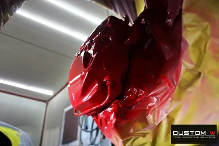 아우디 A5 20인치 다이아몬드 컷팅 휠 상처 수리 후 블랙 폴리시 휠 로 변신! 그리고 레드 캘리퍼 도색까지! / 용인 처인구