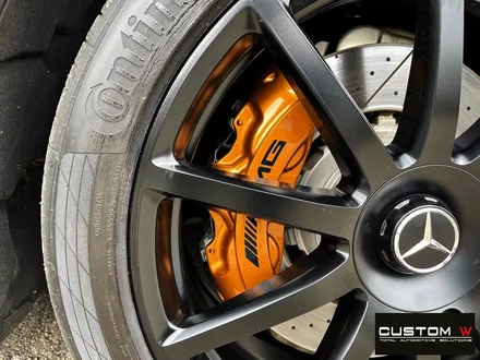 벤츠 S63 AMG 쿠페 무광 블랙 휠도색 + 카본 세라믹 골드 캘리퍼 도색 / 용인 처인구