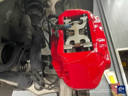 벤츠 C43 AMG 블랙유광 휠도색 + 레드 캘리퍼 도색 / 용인 처인구