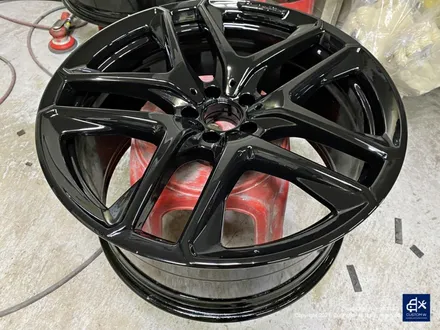 벤츠 GLE53 AMG 휠수리 후 블랙유광 휠도색 / 용인 처인구