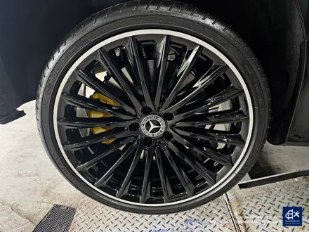 벤츠 CLS450 휠수리 후 블랙 실버 투톤 유광 휠도색 / 용인 처인구