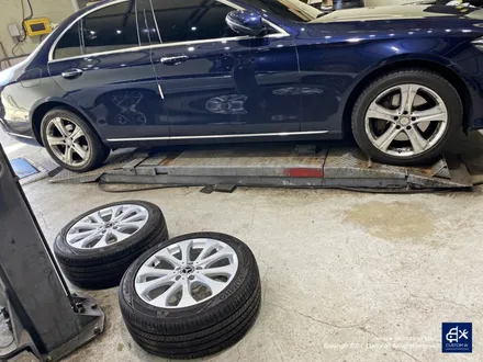 벤츠 E300 휠수리 후 실버 휠도색 / 용인 처인구