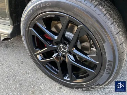 요즘 자주 입고되는 번호판 미장착 / 미등록  차량_!벤츠 G바겐 G63AMG 사틴 블랙 (무광 검정 / 매트 블랙) 휠 도색 신차 출고 작업 / 용인 처인구