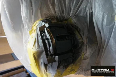 아우디 A6 사연이 많은 A7 19인치 휠 박리 후, 블랙유광 휠도색 재작업  그리고 부식많고 지저분한 캘리퍼  깔끔하게 도색 하기.! / 용인 처인구