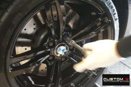 BMW M3,M4 437M 휠 상처 수리 후, 블랙 유광 휠도색. / 용인 처인구