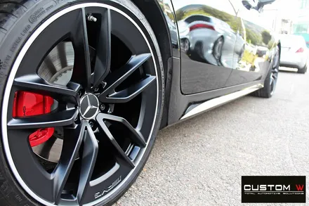 벤츠 CLS53 AMG 무광 투톤 휠도색 + 레드 캘리퍼 도색 / 용인 처인구