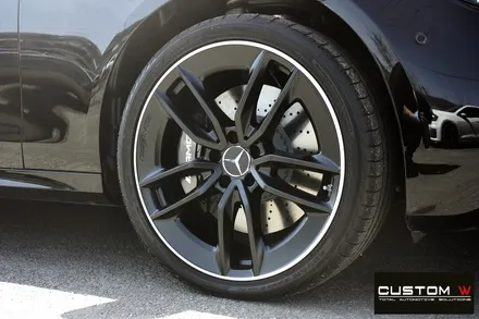 벤츠 21년식 E53 AMG 블랙 실버 투톤 무광 휠도색 + 건메탈 캘리퍼 도색 / 용인 처인구