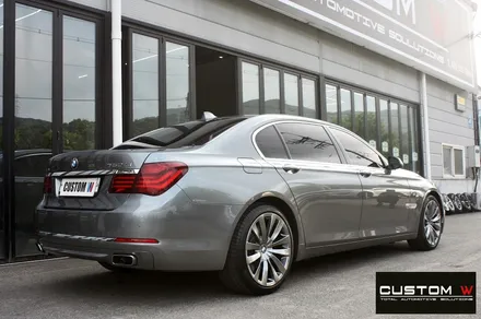 BMW 750Li 휠 상처 수리 후 고스트 크롬 휠도색 + 블랙 캘리퍼 도색 / 용인 처인구