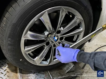 BMW F10 520i 17인치 휠수리 후 고스트 크롬 휠도색 / 용인 처인구