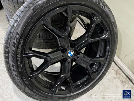 BMW G06 X6 블랙유광 휠도색 + 레드 캘리퍼 도색 / 용인 처인구