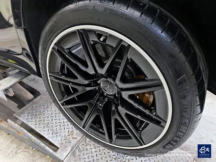 벤츠 GT43 AMG 휠수리 후 블랙 실버 투톤 유광 휠도색 / 용인 처인구