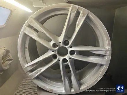 BMW 640d 휠수리 후 블랙유광 휠도색 + 레드 캘리퍼 도색 / 용인 처인구