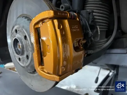 벤츠 E53 AMG  잘못된 캘리퍼 도색 제거 후, 재작업 그리고 블랙 유광 휠 도색 작업까지_! / 용인 처인구