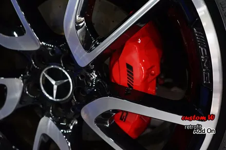 신차 GLC 43 AMG 쿠페 C292 차량의 레드 캘리퍼도색, 에어발란스, 이오나이져. / 용인 처인구