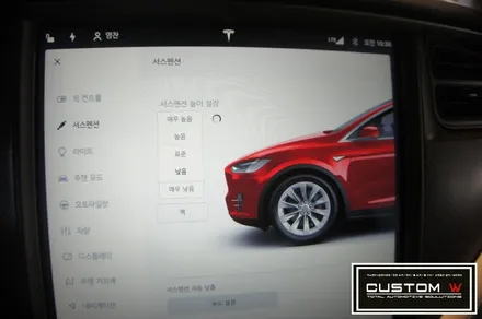 팔콘 윙도어가 멋진 테슬라 모델X 100D 유광블랙 휠도색 , 레드 캘리퍼 도색_! / 용인 처인구