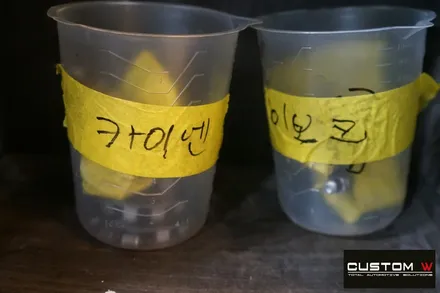 포르쉐 신형 3세대 카이엔 휠 상처 수리 후, 블랙 유광 휠도색 그리고 레드 캘리퍼 도색 작업 까지.! 커스텀W / 용인 처인구