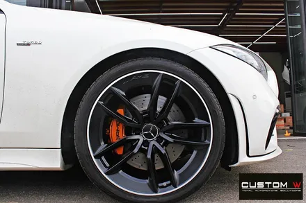 벤츠 CLS53 AMG 투톤무광 휠도색 + 카본 세라믹 골드 캘리퍼 도색 / 용인 처인구