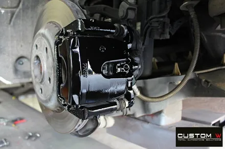 벤츠 S350 휠 상처 수리 후 고스트 크롬 휠도색 + 블랙 캘리퍼 도색 / 용인 처인구