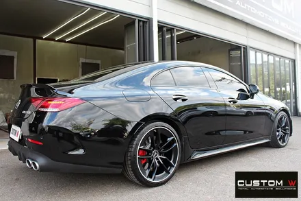 벤츠 CLS53 AMG 무광 투톤 휠도색 + 레드 캘리퍼 도색 / 용인 처인구