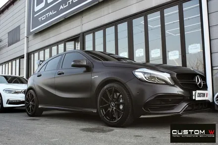 벤츠 A45 AMG 휠 상처 수리 후 블랙유광 휠도색 / 용인 처인구