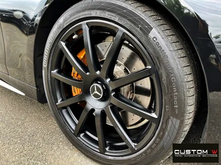 벤츠 S63 AMG 쿠페 무광 블랙 휠도색 + 카본 세라믹 골드 캘리퍼 도색 / 용인 처인구
