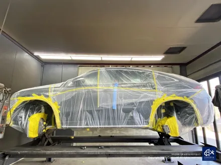 벤츠 신차 GLE53 AMG 블랙유광 휠도색 & 레드 캘리퍼 도색 / 용인 처인구