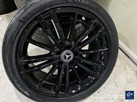 벤츠 CLS400d 휠수리 후 블랙유광 휠도색 / 용인 처인구