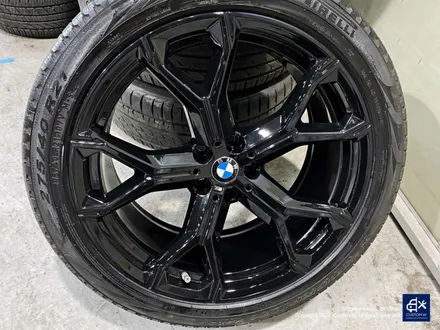 BMW G06 X6 블랙유광 휠도색 + 레드 캘리퍼 도색 / 용인 처인구
