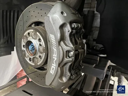 벤츠 GT43 AMG 휠수리 후 블랙유광 휠도색 + 레드 캘리퍼 도색 / 용인 처인구
