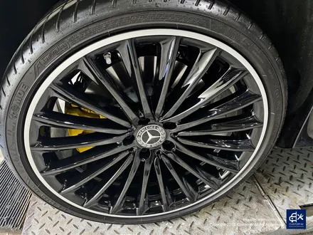 벤츠 CLS450 휠수리 후 블랙 실버 투톤 유광 휠도색 / 용인 처인구