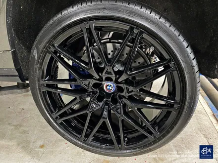 BMW X6M 818M 휠수리 후 블랙유광 휠도색 / 용인 처인구