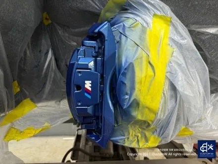 BMW 640D 20인치 휠 상처 수리 후, 고스트 크롬 휠 도색 그리고 블루 캘리퍼 도색까지_! / 용인 처인구