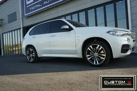BMW X5 50D 다이아몬드컷팅 휠수리, 블루 캘리퍼도색. / 용인 처인구
