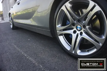 BMW 640D 휠 상처 수리후, 고스트 크롬 휠도색 그리고 M 퍼포먼스 블루 캘리퍼 도색 까지.!! / 용인 처인구