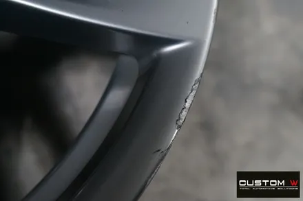 BMW F30 320i 휠 상처 수리 후, 고스트 크롬 휠도색 , 지저분한 캘리퍼 부식 녹 제거 후, 블루 컬러 도색. / 용인 처인구