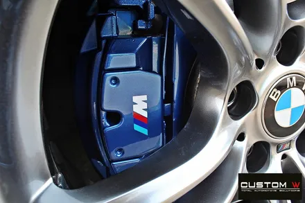 BMW 740 고스트 크롬 휠도색 + M 퍼포먼스 블루 캘리퍼 도색 / 용인 처인구