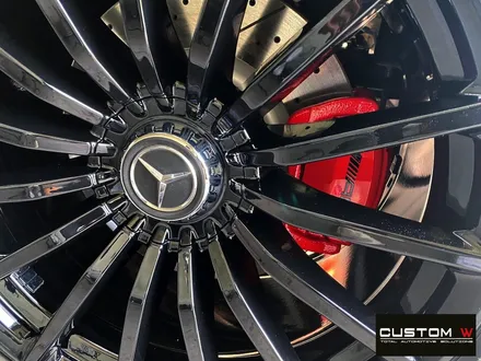 벤츠 GT43 AMG 블랙 유광 휠도색 + 레드 캘리퍼 도색 / 용인 처인구