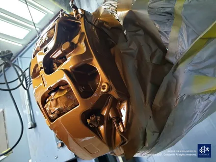 벤츠 GLE53 AMG 건메탈 휠도색 + 카본 세라믹 골드 캘리퍼 도색 / 용인 처인구